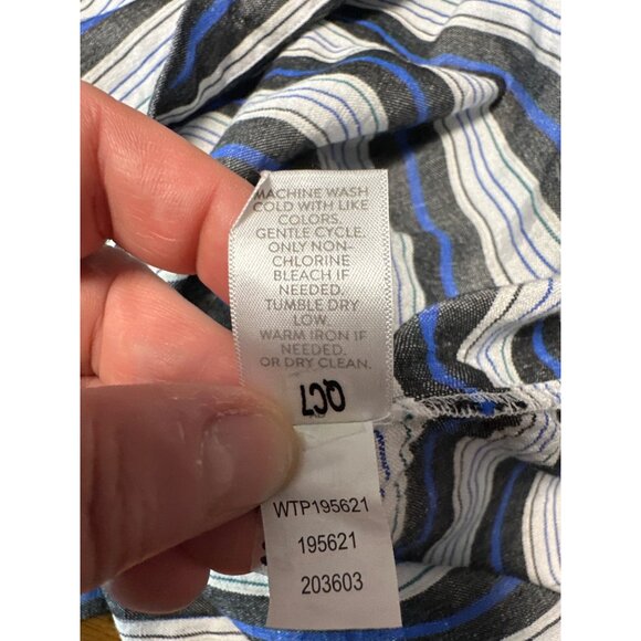 J.Jill Womens Striped Off-Shoulder 3/4 Sleeve Viscose & Linen Blend Top Size S - Picture 7 of 8